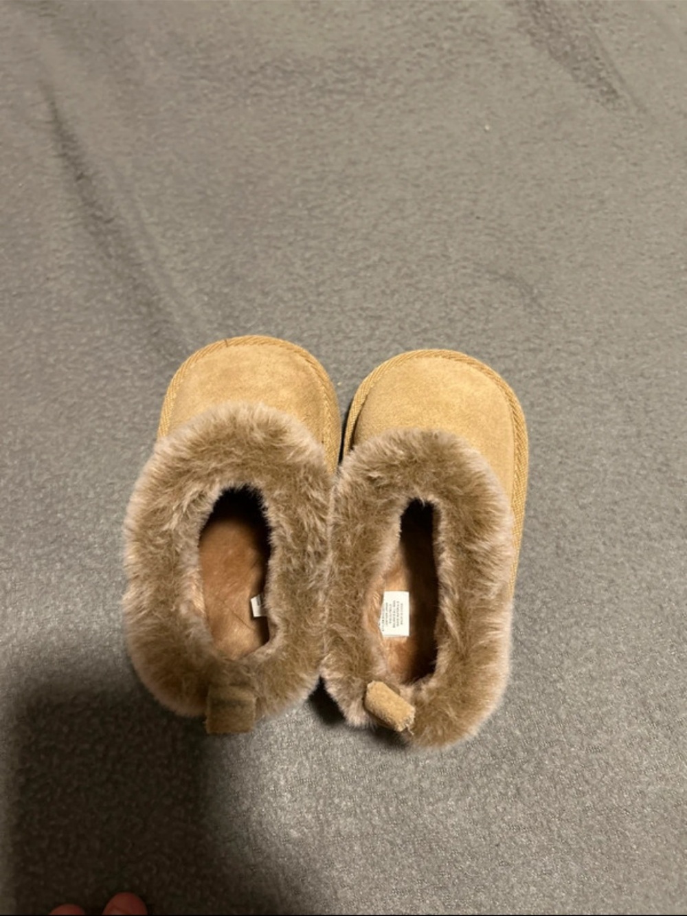 BearPaw Kids Faux Fur Lined Booties - Tan